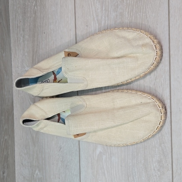 Olukai Women Kaula Pa'a Kapa Tapa linen Espadrille Loafer Slip on shoes sz 9 - Picture 5 of 11